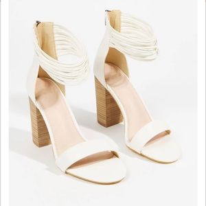 Altar’d State White Blair Heels